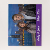 Moderne Simple Anniversaire Photo Puzzle (Vertical)