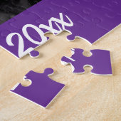 Moderne Simple Anniversaire Photo Puzzle (Côté)