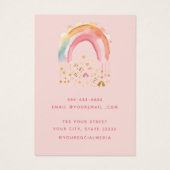 Moderne simple bijoux Arc-en-ciel Écouter Carte d' (Dos)