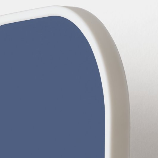 Moderne Simple Blue Script Custom Name Pickleball Paddle (Links Detail)