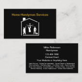 Moderne simple Carte de visite Handyman (Devant / Derrière)