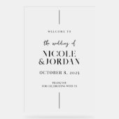 Moderne Simple Chic Mariage Accueil Froid (Recto)