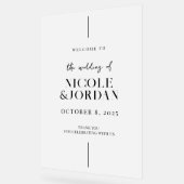 Moderne Simple Chic Mariage Accueil Froid (Angle)