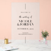 Moderne Simple Chic Mariage Accueil Froid (Mariage)