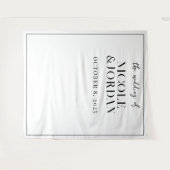 Moderne Simple Chic Wedding Backdrop Wandkleed (Voorkant (horizontaal))