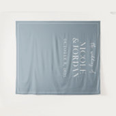 Moderne Simple Chic Wedding Backdrop Wandkleed (Voorkant (horizontaal))