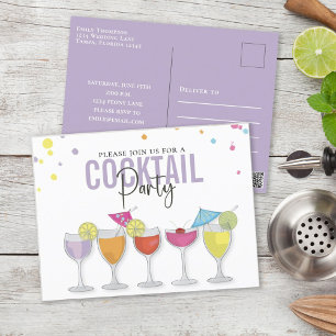 Moderne Simple Cocktail Party Invitation minimalis