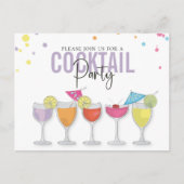 Moderne Simple Cocktail Party Invitation minimalis (Devant)
