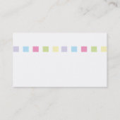 Moderne Simple Color Squares Visitekaartje (Achterkant)