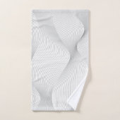 Moderne, simple, cool, abstrait motif d'onde de mo (Serviette à main)
