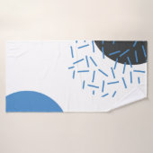 Moderne, simple, cool, abstrait, motif graphique (Serviette de bain)