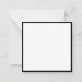 Moderne Simple Design Modèle Élégant Bordure Noire (Dos)