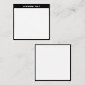 Moderne Simple Design Modèle Élégant Bordure Noire (Devant / Derrière)