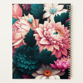 Moderne, simple, élégant, planificateur de fleurs (Dos)