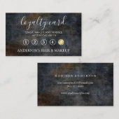 Moderne Simple élégante typographie Carte de fidél (Devant / Derrière)