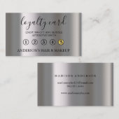 Moderne Simple élégante typographie Carte de fidél (Devant / Derrière)