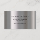 Moderne Simple élégante typographie Carte de fidél (Dos)