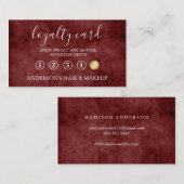 Moderne Simple élégante typographie Carte de fidél (Devant / Derrière)