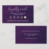 Moderne Simple élégante typographie Carte de fidél (Devant / Derrière)