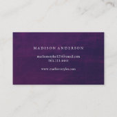 Moderne Simple élégante typographie Carte de fidél (Dos)