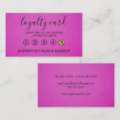 Moderne Simple élégante typographie Carte de fidél (Devant / Derrière)