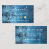 Moderne Simple élégante typographie Carte de fidél (Devant / Derrière)