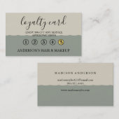 Moderne Simple élégante typographie Carte de fidél (Devant / Derrière)