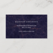 Moderne Simple élégante typographie Carte de fidél (Dos)