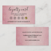 Moderne Simple élégante typographie Carte de fidél (Devant / Derrière)