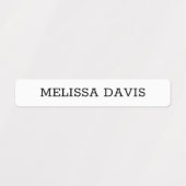 Moderne simple Enfants étanche Nom Étiquettes (Design 1)