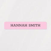 Moderne simple Enfants étanche Nom Étiquettes (Design 2)