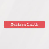 Moderne simple Enfants étanche Nom Étiquettes (Design 1)