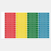 Moderne simple Enfants étanche Nom Étiquettes (Feuille)