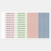 Moderne simple Enfants étanche Nom Étiquettes (Feuille)