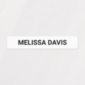 Moderne simple Enfants étanche Nom Étiquettes (Design 1)