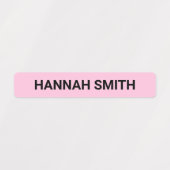 Moderne simple Enfants étanche Nom Étiquettes (Design 2)