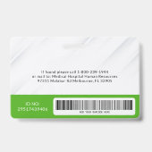 Moderne Simple Entreprise Modèle d'affaires Badge (Back)