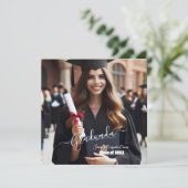 Moderne simple espagnol Carte de remerciements pla (Debout devant)