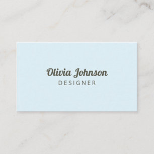 Moderne, simple et élégant Carte de visite bleu