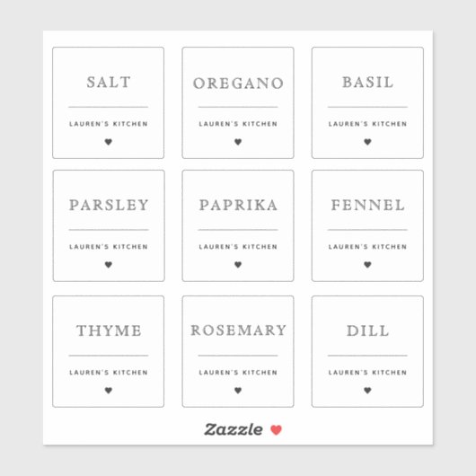 Moderne simple étanche Cuisine étanche Étiquette d (Feuille)