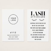 Moderne Simple Eyelash Extensions Lash Aftercare B (Devant & derrière)