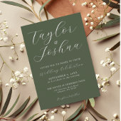 Moderne simple Faire-part de mariage de calligraph