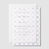 Moderne Simple Faire-Part de Mariage Manuscrit (Décalage (Invitation))