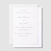 Moderne Simple Faire-Part de Mariage Manuscrit (Compenser)