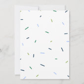 Moderne Simple Garçons @nd Anniversaire Invitation (Dos)