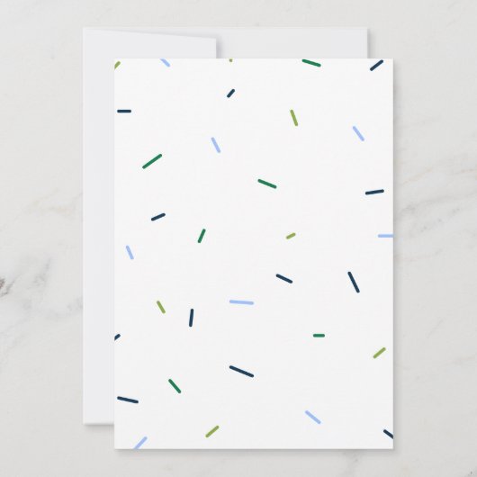 Moderne Simple Garçons @nd Anniversaire Invitation (Dos)