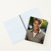Moderne Simple Grad Photo Spiral Carnet livre d'or (Intérieur)