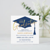 Moderne Simple Graduation Party QR code Invitation (Debout devant)