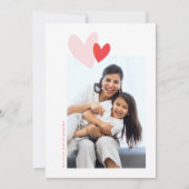 Moderne Simple Hearts-Valentijnsdag Feestdagenkaart (Voorkant)