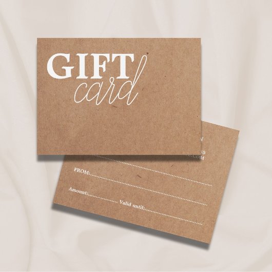 Moderne Simple Imprimé Kraft Beauté